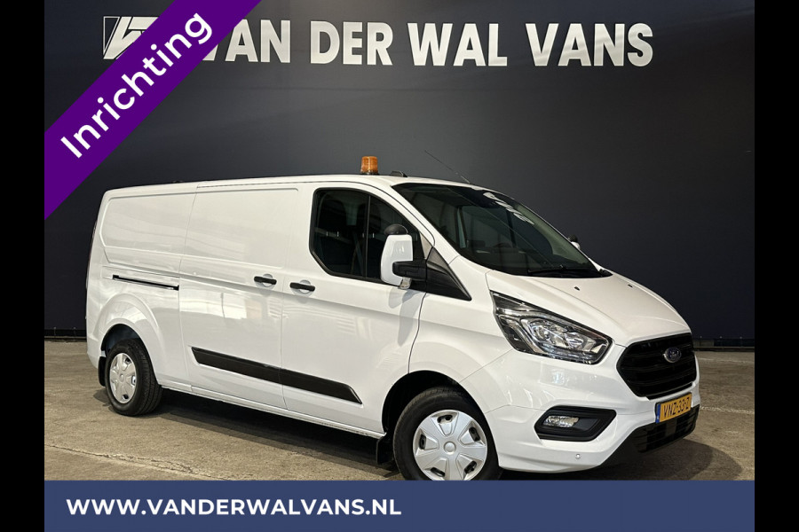 Ford Transit Custom 2.0 TDCI 130pk L2H1 Inrichting Euro6 Airco | Camera | LED | Apple Carplay | Android Auto | 2800kg Trekhaak Cruisecontrol, Parkeersensoren, Verwarmde voorruit, Bijrijdersbank