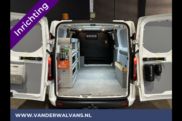 Ford Transit Custom 2.0 TDCI 130pk L2H1 Inrichting Euro6 Airco | Camera | LED | Apple Carplay | Android Auto | 2800kg Trekhaak Cruisecontrol, Parkeersensoren, Verwarmde voorruit, Bijrijdersbank
