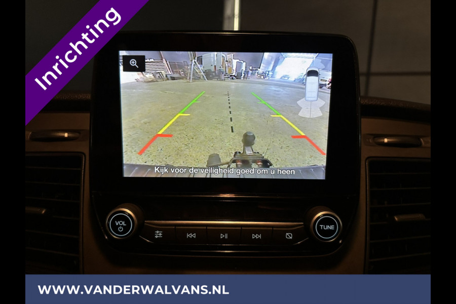 Ford Transit Custom 2.0 TDCI 130pk L2H1 Inrichting Euro6 Airco | Camera | LED | Apple Carplay | Android Auto | 2800kg Trekhaak Cruisecontrol, Parkeersensoren, Verwarmde voorruit, Bijrijdersbank