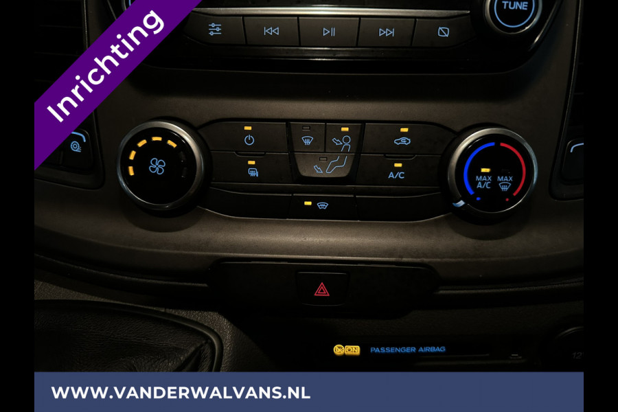 Ford Transit Custom 2.0 TDCI 130pk L2H1 Inrichting Euro6 Airco | Camera | LED | Apple Carplay | Android Auto | 2800kg Trekhaak Cruisecontrol, Parkeersensoren, Verwarmde voorruit, Bijrijdersbank
