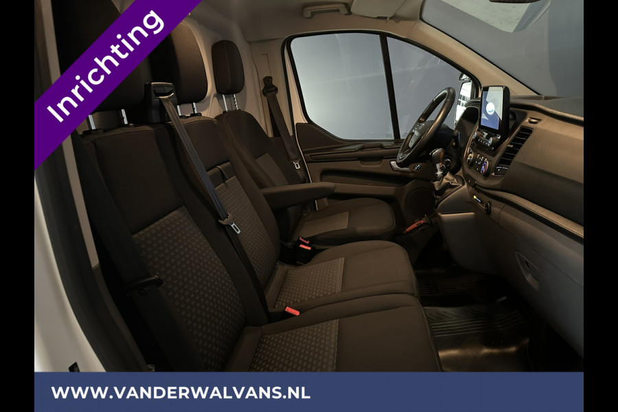 Ford Transit Custom 2.0 TDCI 130pk L2H1 Inrichting Euro6 Airco | Camera | LED | Apple Carplay | Android Auto | 2800kg Trekhaak Cruisecontrol, Parkeersensoren, Verwarmde voorruit, Bijrijdersbank