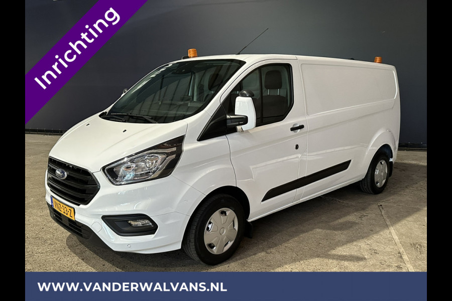 Ford Transit Custom 2.0 TDCI 130pk L2H1 Inrichting Euro6 Airco | Camera | LED | Apple Carplay | Android Auto | 2800kg Trekhaak Cruisecontrol, Parkeersensoren, Verwarmde voorruit, Bijrijdersbank