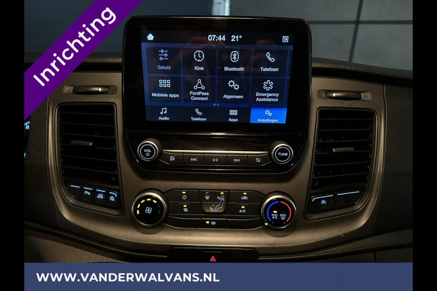 Ford Transit Custom 2.0 TDCI 130pk L2H1 Inrichting Euro6 Airco | Camera | LED | Apple Carplay | Android Auto | 2800kg Trekhaak Cruisecontrol, Parkeersensoren, Verwarmde voorruit, Bijrijdersbank