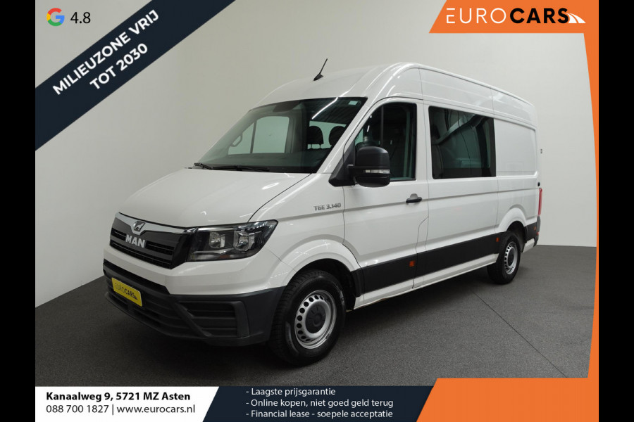 MAN TGE 3.140 2.0 TDI 140pk Dubbele Cabine L3H3 7 persoons Navigatie Apple Carplay/Android Auto Trekhaak Cruise Control Bluetooth Airco Camera
