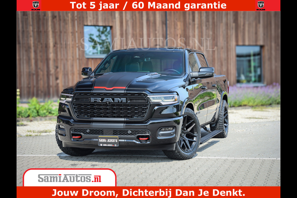 Dodge Ram 1500 Limited Night High Output 540HP 706Nm | Massage + Full Option | De Meest Luxe en Volle Pick-Up in zijn Klasse | Comfortabele Dubbele Cabine met Royale 5 Zitplaatsen | BPM vrij | Nu Leverbaar uit Voorraad | Voorraad Nr 2355 - 5149 Dodge Ram 1500 Limited Night High Output 540HP 706Nm | Massage + Full Option | De Meest Luxe en Volle Pick-Up in zijn Klasse | Comfortabele Dubbele Cabine met Royale 5 Zitplaatsen | BPM vrij | Nu Leverbaar uit Voorraad | Voorraad Nr 2355 - 5149