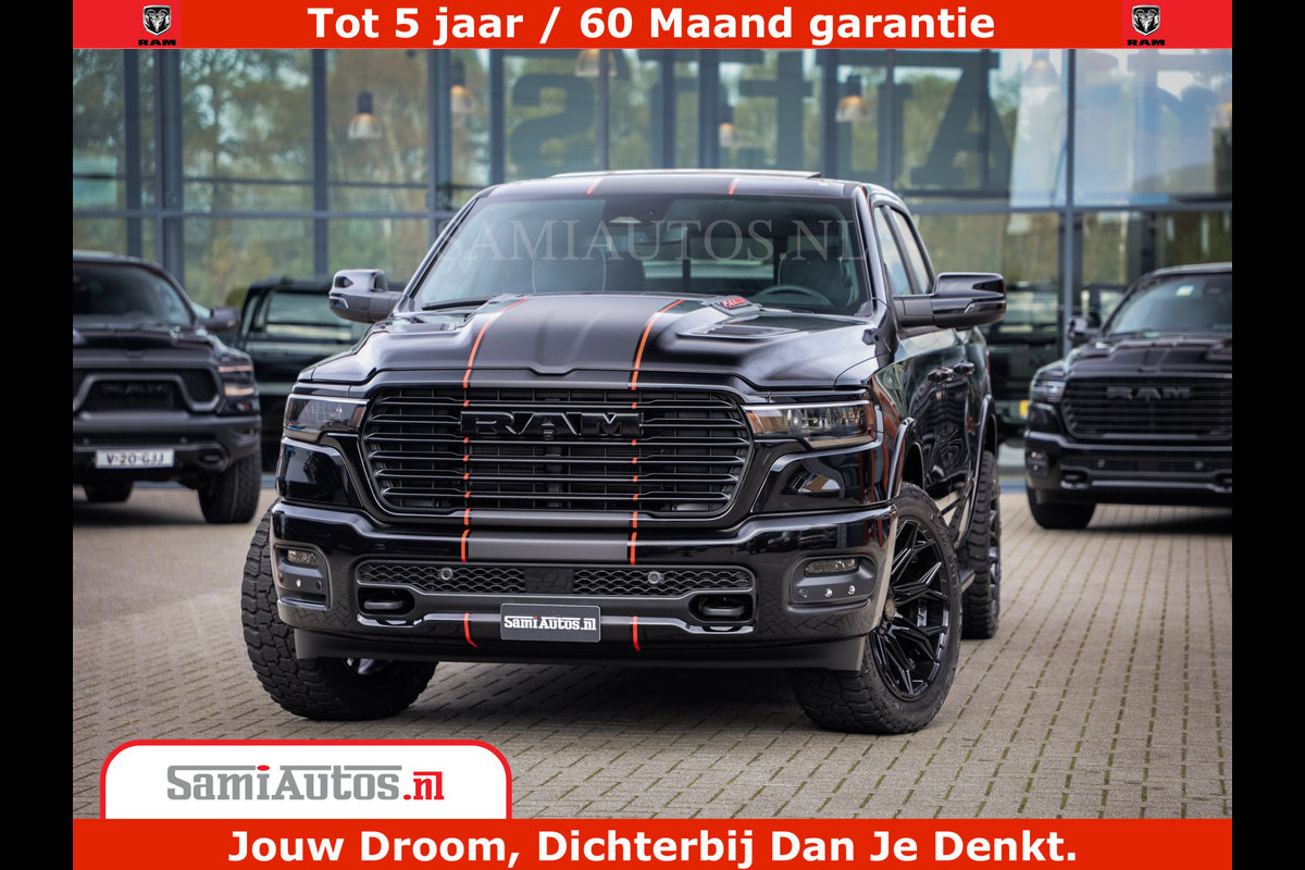 Dodge Ram 1500 Night Premium | Full Option | De Meest Luxe Pick-Up in zijn Klasse | Comfortabele Dubbele Cabine met Royale 5 Zitplaatsen | BPM vrij | Nu Leverbaar uit Voorraad | Voorraad Nr 2283 - 3326 Dodge Ram 1500 Night Premium | Full Option | De Meest Luxe Pick-Up in zijn Klasse | Comfortabele Dubbele Cabine met Royale 5 Zitplaatsen | BPM vrij | Nu Leverbaar uit Voorraad | Voorraad Nr 2283 - 3326