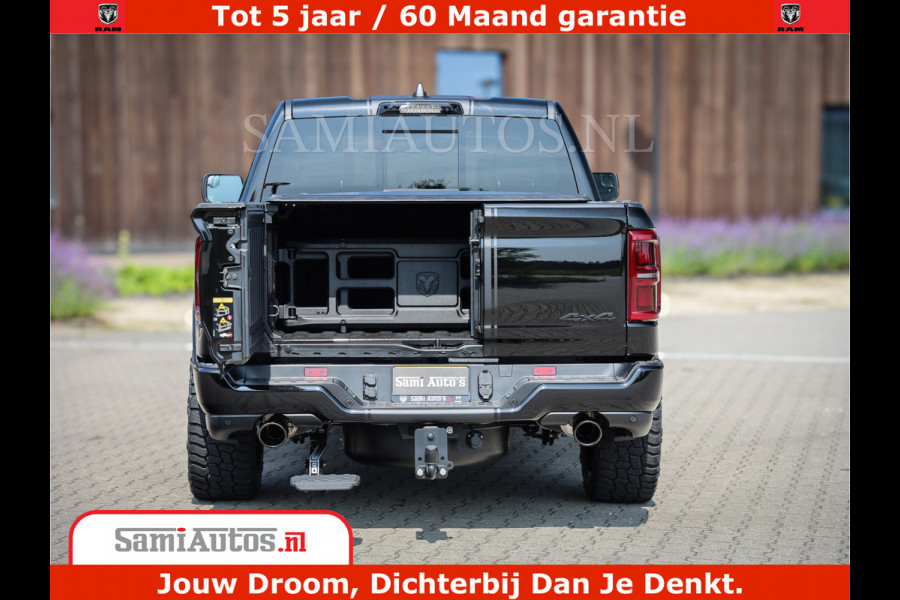 Dodge Ram 1500 Limited Night High Output 540HP 706Nm | Massage + Full Option | De Meest Luxe en Volle Pick-Up in zijn Klasse | Comfortabele Dubbele Cabine met Royale 5 Zitplaatsen | BPM vrij | Nu Leverbaar uit Voorraad | Voorraad Nr 2334 - 5409