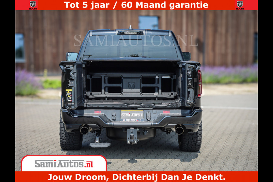 Dodge Ram 1500 Limited Night High Output 540HP 706Nm | Massage + Full Option | De Meest Luxe en Volle Pick-Up in zijn Klasse | Comfortabele Dubbele Cabine met Royale 5 Zitplaatsen | BPM vrij | Nu Leverbaar uit Voorraad | Voorraad Nr 2334 - 5409