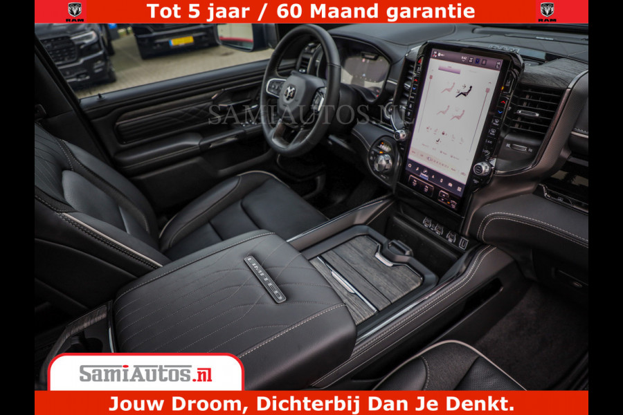 Dodge Ram 1500 Limited Night High Output 540HP 706Nm | Massage + Full Option | De Meest Luxe en Volle Pick-Up in zijn Klasse | Comfortabele Dubbele Cabine met Royale 5 Zitplaatsen | BPM vrij | Nu Leverbaar uit Voorraad | Voorraad Nr 2334 - 5409