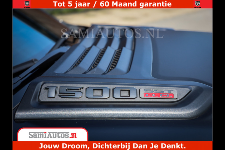 Dodge Ram 1500 Limited Night High Output 540HP 706Nm | Massage + Full Option | De Meest Luxe en Volle Pick-Up in zijn Klasse | Comfortabele Dubbele Cabine met Royale 5 Zitplaatsen | BPM vrij | Nu Leverbaar uit Voorraad | Voorraad Nr 2334 - 5409