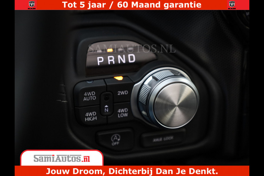Dodge Ram 1500 Limited Night High Output 540HP 706Nm | Massage + Full Option | De Meest Luxe en Volle Pick-Up in zijn Klasse | Comfortabele Dubbele Cabine met Royale 5 Zitplaatsen | BPM vrij | Nu Leverbaar uit Voorraad | Voorraad Nr 2334 - 5409