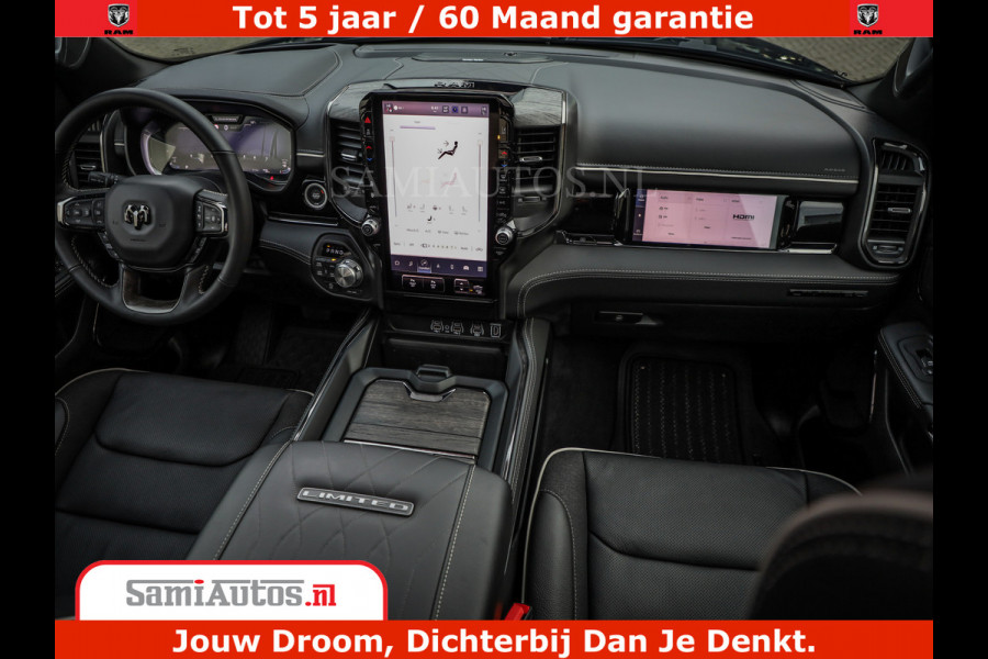 Dodge Ram 1500 Limited Night High Output 540HP 706Nm | Massage + Full Option | De Meest Luxe en Volle Pick-Up in zijn Klasse | Comfortabele Dubbele Cabine met Royale 5 Zitplaatsen | BPM vrij | Nu Leverbaar uit Voorraad | Voorraad Nr 2334 - 5409
