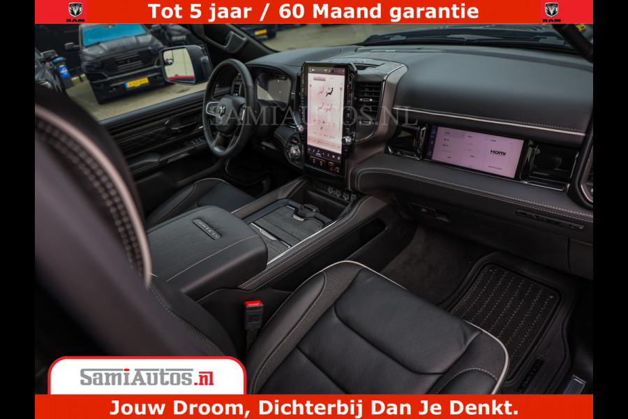 Dodge Ram 1500 Limited Night High Output 540HP 706Nm | Massage + Full Option | De Meest Luxe en Volle Pick-Up in zijn Klasse | Comfortabele Dubbele Cabine met Royale 5 Zitplaatsen | BPM vrij | Nu Leverbaar uit Voorraad | Voorraad Nr 2334 - 5409