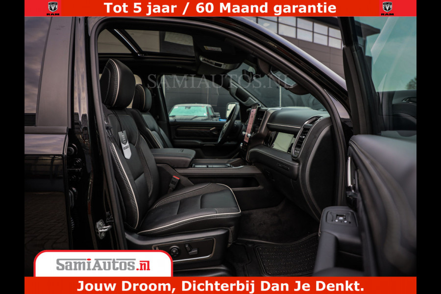Dodge Ram 1500 Limited Night High Output 540HP 706Nm | Massage + Full Option | De Meest Luxe en Volle Pick-Up in zijn Klasse | Comfortabele Dubbele Cabine met Royale 5 Zitplaatsen | BPM vrij | Nu Leverbaar uit Voorraad | Voorraad Nr 2334 - 5409