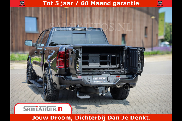 Dodge Ram 1500 Limited Night High Output 540HP 706Nm | Massage + Full Option | De Meest Luxe en Volle Pick-Up in zijn Klasse | Comfortabele Dubbele Cabine met Royale 5 Zitplaatsen | BPM vrij | Nu Leverbaar uit Voorraad | Voorraad Nr 2334 - 5409