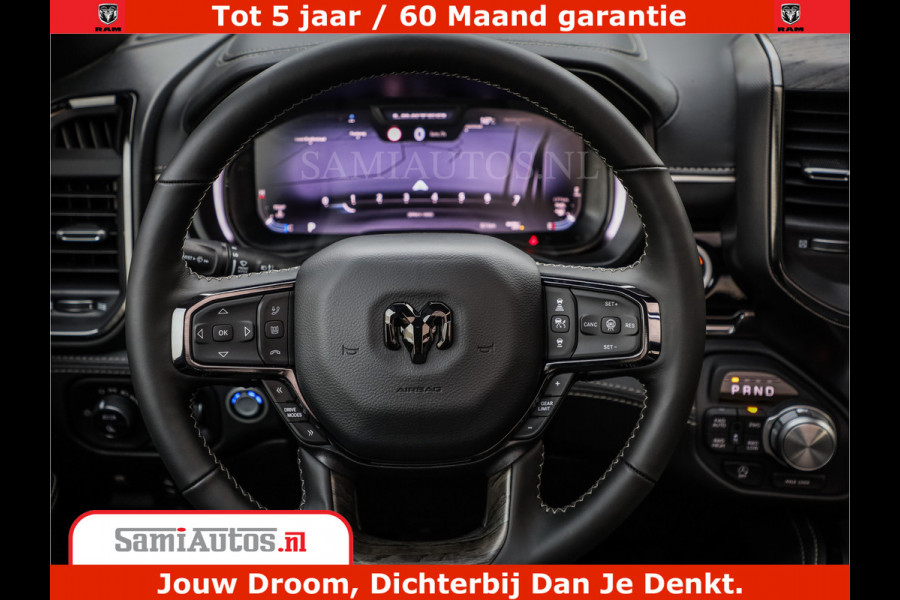 Dodge Ram 1500 Limited Night High Output 540HP 706Nm | Massage + Full Option | De Meest Luxe en Volle Pick-Up in zijn Klasse | Comfortabele Dubbele Cabine met Royale 5 Zitplaatsen | BPM vrij | Nu Leverbaar uit Voorraad | Voorraad Nr 2334 - 5409