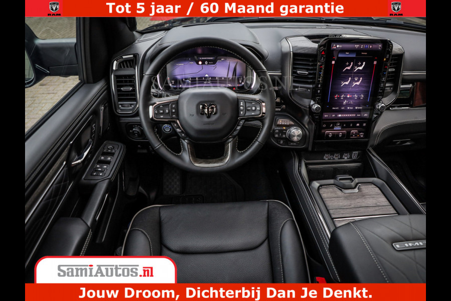 Dodge Ram 1500 Limited Night High Output 540HP 706Nm | Massage + Full Option | De Meest Luxe en Volle Pick-Up in zijn Klasse | Comfortabele Dubbele Cabine met Royale 5 Zitplaatsen | BPM vrij | Nu Leverbaar uit Voorraad | Voorraad Nr 2334 - 5409