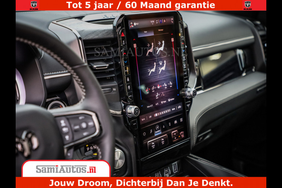Dodge Ram 1500 Limited Night High Output 540HP 706Nm | Massage + Full Option | De Meest Luxe en Volle Pick-Up in zijn Klasse | Comfortabele Dubbele Cabine met Royale 5 Zitplaatsen | BPM vrij | Nu Leverbaar uit Voorraad | Voorraad Nr 2334 - 5409