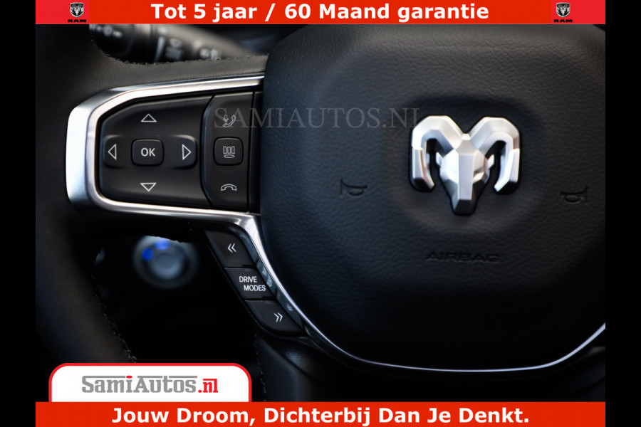 Dodge Ram 1500 Night Premium | Full Option | De Meest Luxe Pick-Up in zijn Klasse | Comfortabele Dubbele Cabine met Royale 5 Zitplaatsen | BPM vrij | Nu Leverbaar uit Voorraad | Voorraad Nr 2285 - 7648