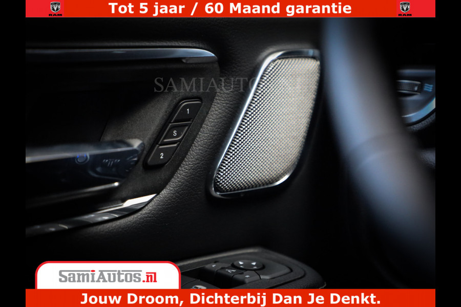 Dodge Ram 1500 Night Premium | Full Option | De Meest Luxe Pick-Up in zijn Klasse | Comfortabele Dubbele Cabine met Royale 5 Zitplaatsen | BPM vrij | Nu Leverbaar uit Voorraad | Voorraad Nr 2285 - 7648