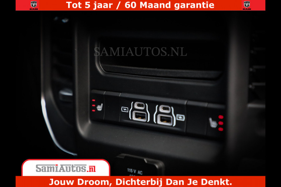Dodge Ram 1500 Night Premium | Full Option | De Meest Luxe Pick-Up in zijn Klasse | Comfortabele Dubbele Cabine met Royale 5 Zitplaatsen | BPM vrij | Nu Leverbaar uit Voorraad | Voorraad Nr 2285 - 7648