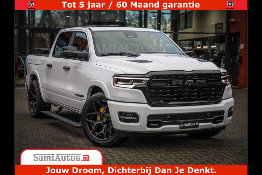 Dodge Ram 1500 Limited Night High Output 540HP 706Nm | Massage + Full Option | De Meest Luxe en Volle Pick-Up in zijn Klasse | Comfortabele Dubbele Cabine met Royale 5 Zitplaatsen | BPM vrij | Nu Leverbaar uit Voorraad | Voorraad Nr 2352 - 7649