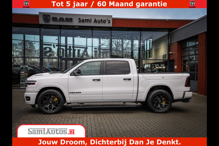 Dodge Ram 1500 Limited Night High Output 540HP 706Nm | Massage + Full Option | De Meest Luxe en Volle Pick-Up in zijn Klasse | Comfortabele Dubbele Cabine met Royale 5 Zitplaatsen | BPM vrij | Nu Leverbaar uit Voorraad | Voorraad Nr 2352 - 7649