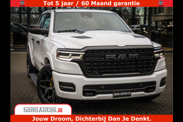 Dodge Ram 1500 Limited Night High Output 540HP 706Nm | Massage + Full Option | De Meest Luxe en Volle Pick-Up in zijn Klasse | Comfortabele Dubbele Cabine met Royale 5 Zitplaatsen | BPM vrij | Nu Leverbaar uit Voorraad | Voorraad Nr 2352 - 7649