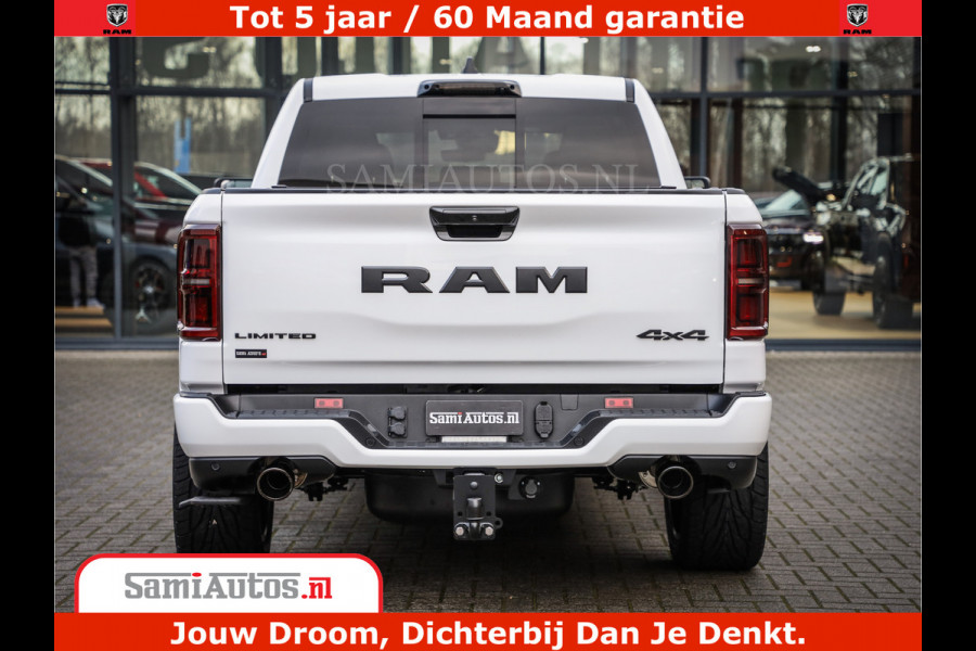 Dodge Ram 1500 Limited Night High Output 540HP 706Nm | Massage + Full Option | De Meest Luxe en Volle Pick-Up in zijn Klasse | Comfortabele Dubbele Cabine met Royale 5 Zitplaatsen | BPM vrij | Nu Leverbaar uit Voorraad | Voorraad Nr 2352 - 7649
