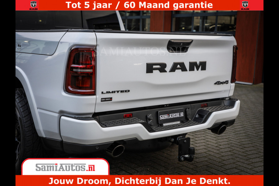 Dodge Ram 1500 Limited Night High Output 540HP 706Nm | Massage + Full Option | De Meest Luxe en Volle Pick-Up in zijn Klasse | Comfortabele Dubbele Cabine met Royale 5 Zitplaatsen | BPM vrij | Nu Leverbaar uit Voorraad | Voorraad Nr 2352 - 7649