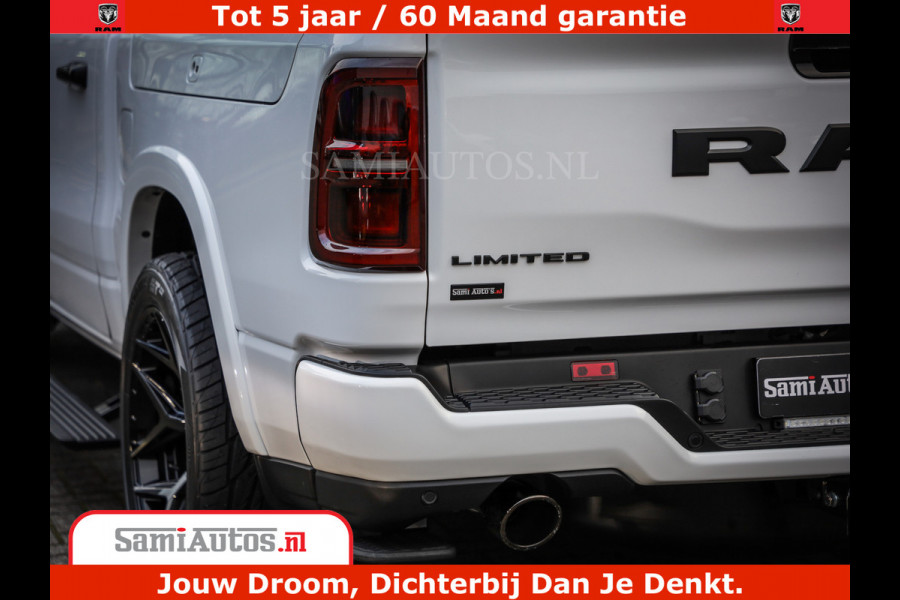 Dodge Ram 1500 Limited Night High Output 540HP 706Nm | Massage + Full Option | De Meest Luxe en Volle Pick-Up in zijn Klasse | Comfortabele Dubbele Cabine met Royale 5 Zitplaatsen | BPM vrij | Nu Leverbaar uit Voorraad | Voorraad Nr 2352 - 7649