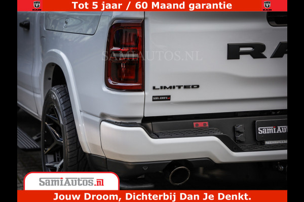 Dodge Ram 1500 Limited Night High Output 540HP 706Nm | Massage + Full Option | De Meest Luxe en Volle Pick-Up in zijn Klasse | Comfortabele Dubbele Cabine met Royale 5 Zitplaatsen | BPM vrij | Nu Leverbaar uit Voorraad | Voorraad Nr 2352 - 7649