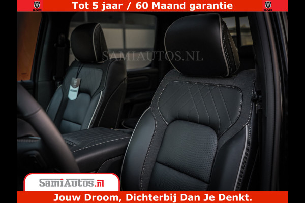 Dodge Ram 1500 Limited Night High Output 540HP 706Nm | Massage + Full Option | De Meest Luxe en Volle Pick-Up in zijn Klasse | Comfortabele Dubbele Cabine met Royale 5 Zitplaatsen | BPM vrij | Nu Leverbaar uit Voorraad | Voorraad Nr 2352 - 7649