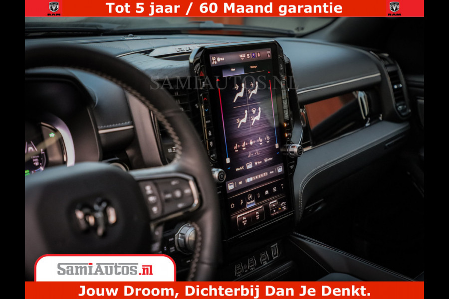 Dodge Ram 1500 Limited Night H.O 540HP 706Nm | Massage + Full Option | De Meest Luxe en Volle Pick-Up in zijn Klasse | Comfortabele Dubbele Cabine met Royale 5 Zitplaatsen | BPM vrij | Nu Leverbaar uit Voorraad | Voorraad Nr 2370 - 5411