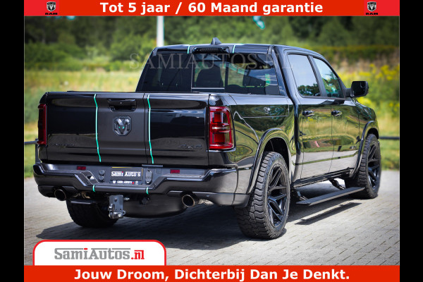 Dodge Ram 1500 Limited Night H.O 540HP 706Nm | Massage + Full Option | De Meest Luxe en Volle Pick-Up in zijn Klasse | Comfortabele Dubbele Cabine met Royale 5 Zitplaatsen | BPM vrij | Nu Leverbaar uit Voorraad | Voorraad Nr 2370 - 5411