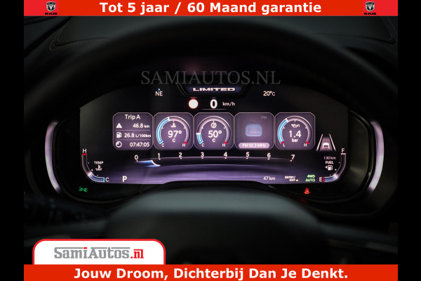 Dodge Ram 1500 Limited Night H.O 540HP 706Nm | Massage + Full Option | De Meest Luxe en Volle Pick-Up in zijn Klasse | Comfortabele Dubbele Cabine met Royale 5 Zitplaatsen | BPM vrij | Nu Leverbaar uit Voorraad | Voorraad Nr 2370 - 5411