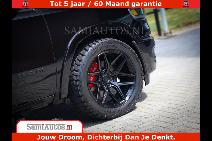 Dodge Ram 1500 Limited Night H.O 540HP 706Nm | Massage + Full Option | De Meest Luxe en Volle Pick-Up in zijn Klasse | Comfortabele Dubbele Cabine met Royale 5 Zitplaatsen | BPM vrij | Nu Leverbaar uit Voorraad | Voorraad Nr 2370 - 5411