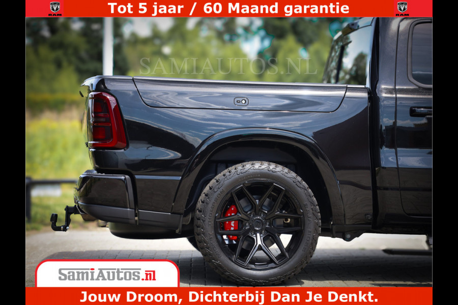 Dodge Ram 1500 Limited Night H.O 540HP 706Nm | Massage + Full Option | De Meest Luxe en Volle Pick-Up in zijn Klasse | Comfortabele Dubbele Cabine met Royale 5 Zitplaatsen | BPM vrij | Nu Leverbaar uit Voorraad | Voorraad Nr 2370 - 5411