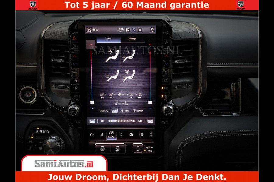 Dodge Ram 1500 Limited Night H.O 540HP 706Nm | Massage + Full Option | De Meest Luxe en Volle Pick-Up in zijn Klasse | Comfortabele Dubbele Cabine met Royale 5 Zitplaatsen | BPM vrij | Nu Leverbaar uit Voorraad | Voorraad Nr 2370 - 5411