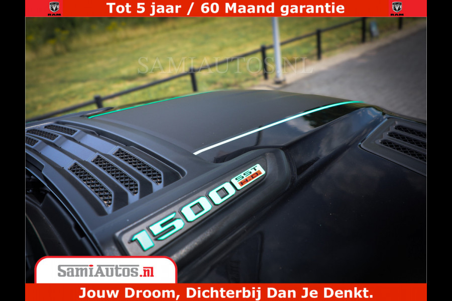 Dodge Ram 1500 Limited Night H.O 540HP 706Nm | Massage + Full Option | De Meest Luxe en Volle Pick-Up in zijn Klasse | Comfortabele Dubbele Cabine met Royale 5 Zitplaatsen | BPM vrij | Nu Leverbaar uit Voorraad | Voorraad Nr 2370 - 5411