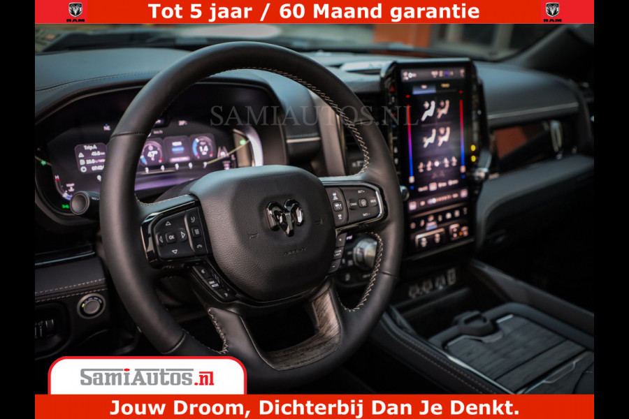 Dodge Ram 1500 Limited Night H.O 540HP 706Nm | Massage + Full Option | De Meest Luxe en Volle Pick-Up in zijn Klasse | Comfortabele Dubbele Cabine met Royale 5 Zitplaatsen | BPM vrij | Nu Leverbaar uit Voorraad | Voorraad Nr 2370 - 5411