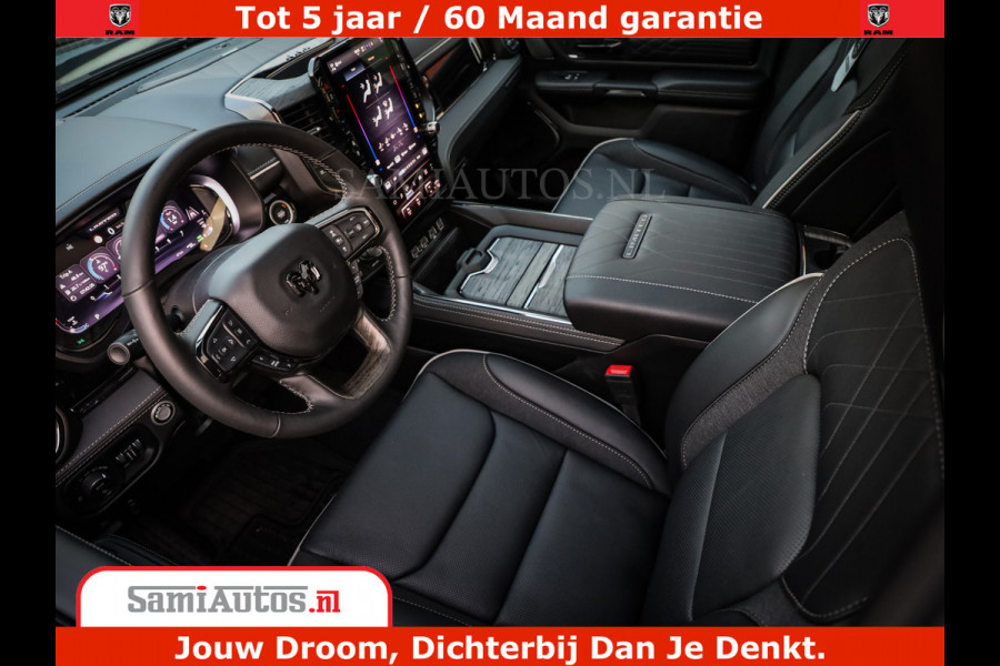 Dodge Ram 1500 Limited Night H.O 540HP 706Nm | Massage + Full Option | De Meest Luxe en Volle Pick-Up in zijn Klasse | Comfortabele Dubbele Cabine met Royale 5 Zitplaatsen | BPM vrij | Nu Leverbaar uit Voorraad | Voorraad Nr 2370 - 5411