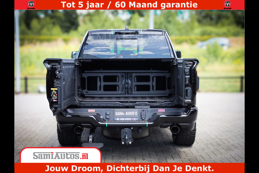 Dodge Ram 1500 Limited Night H.O 540HP 706Nm | Massage + Full Option | De Meest Luxe en Volle Pick-Up in zijn Klasse | Comfortabele Dubbele Cabine met Royale 5 Zitplaatsen | BPM vrij | Nu Leverbaar uit Voorraad | Voorraad Nr 2370 - 5411