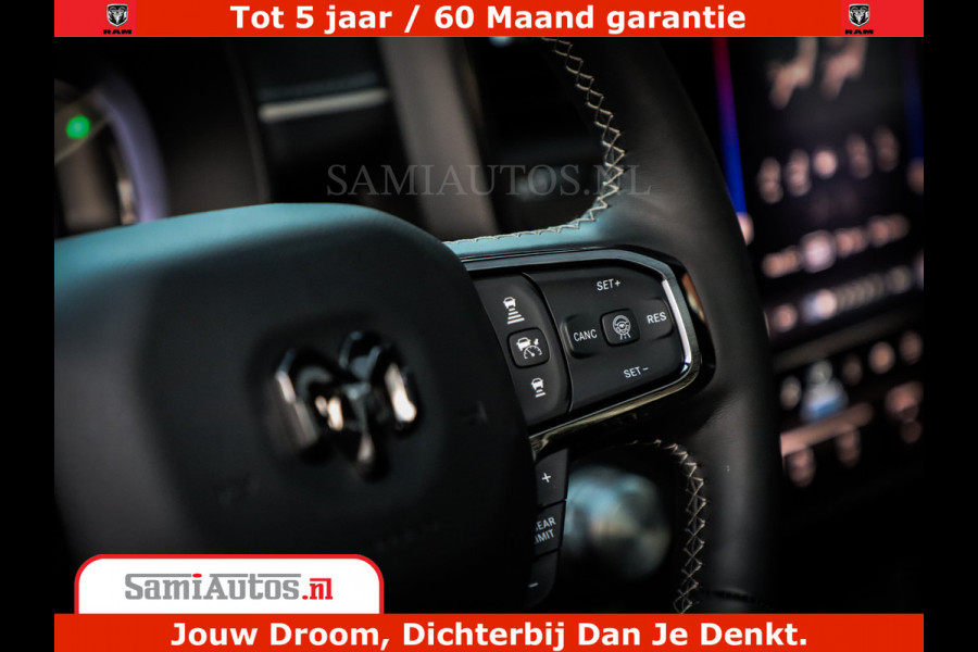 Dodge Ram 1500 Limited Night H.O 540HP 706Nm | Massage + Full Option | De Meest Luxe en Volle Pick-Up in zijn Klasse | Comfortabele Dubbele Cabine met Royale 5 Zitplaatsen | BPM vrij | Nu Leverbaar uit Voorraad | Voorraad Nr 2370 - 5411