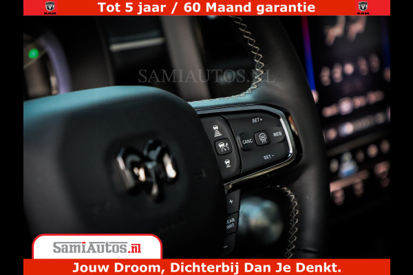 Dodge Ram 1500 Limited Night H.O 540HP 706Nm | Massage + Full Option | De Meest Luxe en Volle Pick-Up in zijn Klasse | Comfortabele Dubbele Cabine met Royale 5 Zitplaatsen | BPM vrij | Nu Leverbaar uit Voorraad | Voorraad Nr 2370 - 5411