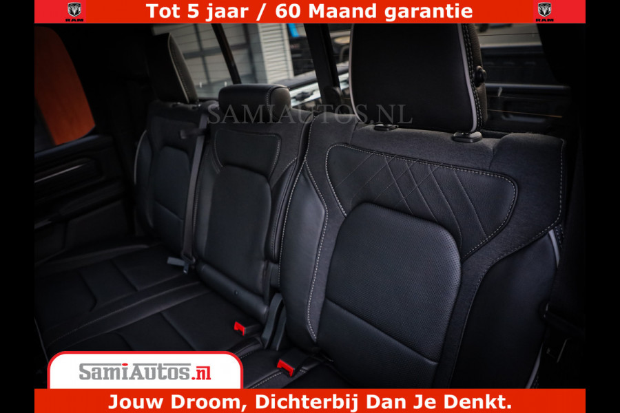 Dodge Ram 1500 Limited Night H.O 540HP 706Nm | Massage + Full Option | De Meest Luxe en Volle Pick-Up in zijn Klasse | Comfortabele Dubbele Cabine met Royale 5 Zitplaatsen | BPM vrij | Nu Leverbaar uit Voorraad | Voorraad Nr 2370 - 5411