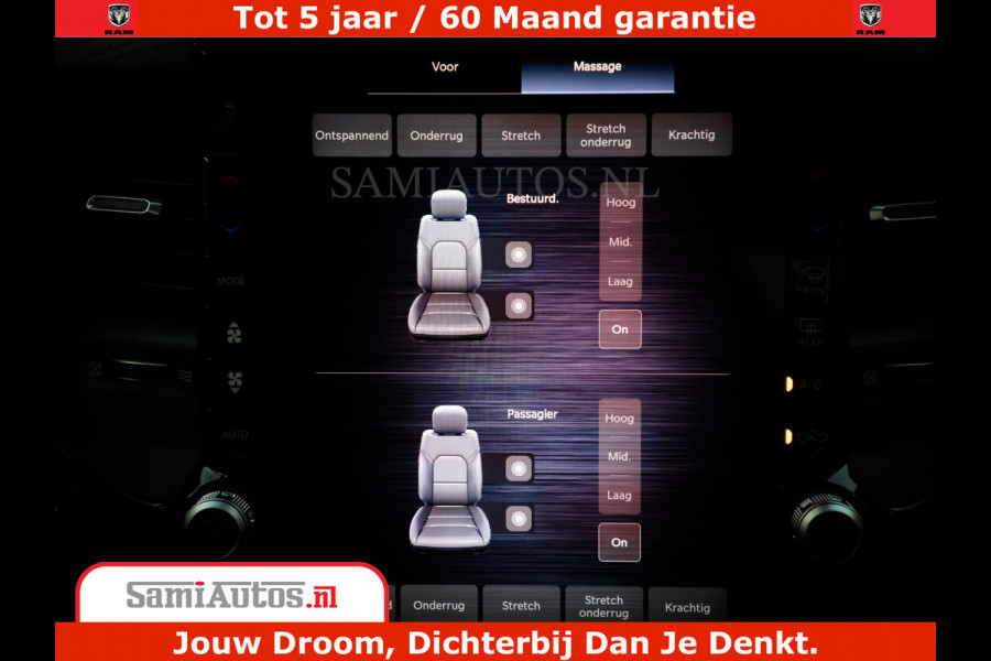 Dodge Ram 1500 Limited Night H.O 540HP 706Nm | Massage + Full Option | De Meest Luxe en Volle Pick-Up in zijn Klasse | Comfortabele Dubbele Cabine met Royale 5 Zitplaatsen | BPM vrij | Nu Leverbaar uit Voorraad | Voorraad Nr 2370 - 5411