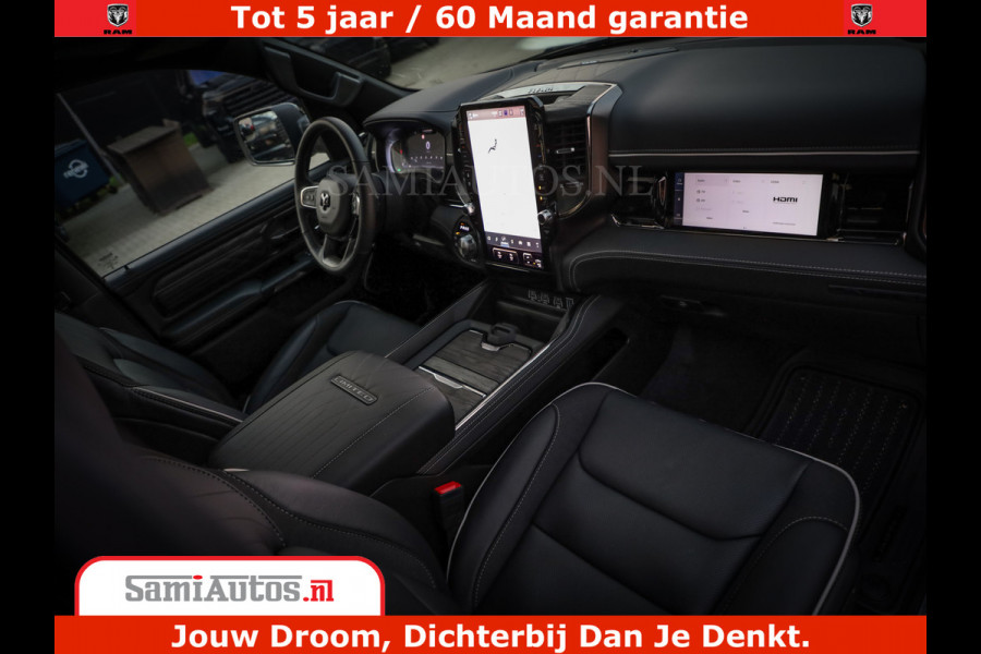 Dodge Ram 1500 Limited Night H.O 540HP 706Nm | Massage + Full Option | De Meest Luxe en Volle Pick-Up in zijn Klasse | Comfortabele Dubbele Cabine met Royale 5 Zitplaatsen | BPM vrij | Nu Leverbaar uit Voorraad | Voorraad Nr 2370 - 5411