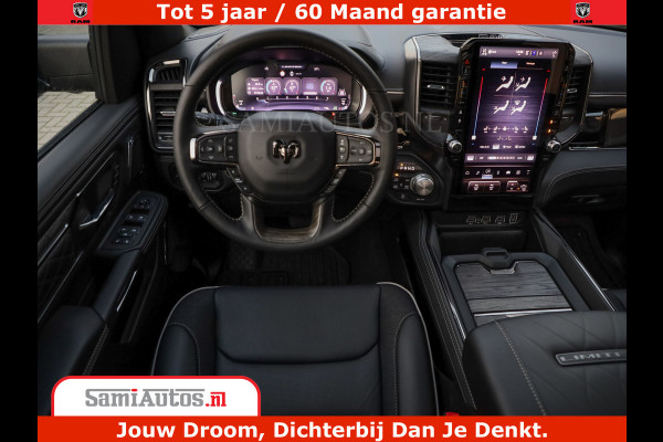 Dodge Ram 1500 Limited Night H.O 540HP 706Nm | Massage + Full Option | De Meest Luxe en Volle Pick-Up in zijn Klasse | Comfortabele Dubbele Cabine met Royale 5 Zitplaatsen | BPM vrij | Nu Leverbaar uit Voorraad | Voorraad Nr 2370 - 5411