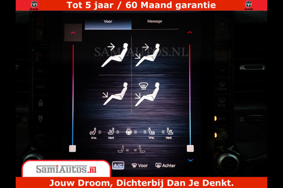 Dodge Ram 1500 Limited Night H.O 540HP 706Nm | Massage + Full Option | De Meest Luxe en Volle Pick-Up in zijn Klasse | Comfortabele Dubbele Cabine met Royale 5 Zitplaatsen | BPM vrij | Nu Leverbaar uit Voorraad | Voorraad Nr 2370 - 5411